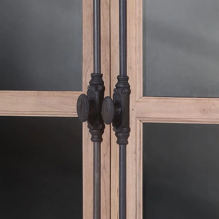 Ars manufacti Vitrine Ceriana - Acacia massif / Métal - Acacia / Noir 4 Ars manufacti Vitrine Ceriana - Acacia massif / Métal - Acacia / Noir – Image 4