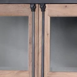 Ars manufacti Vitrine Ceriana - Acacia massif / Métal - Acacia / Noir 7 Ars manufacti Vitrine Ceriana - Acacia massif / Métal - Acacia / Noir -Meubles de salle à manger Soldes Magasin vitrinenschrank ceriana akazie massiv metall akazie schwarz 4419204