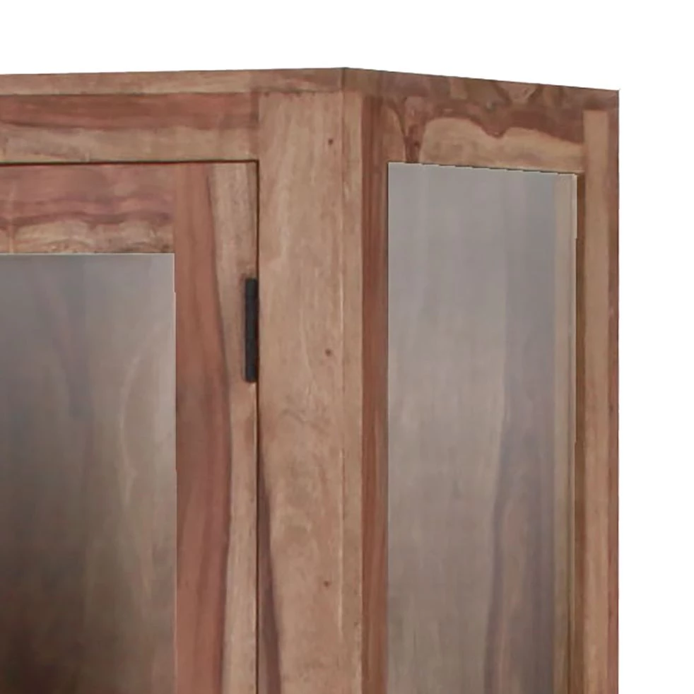 Red Living Armoire vitrine Farasi - Sheesham massif 2 Red Living Armoire vitrine Farasi - Sheesham massif – Image 2