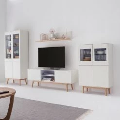 Mørteens Étagère murale Lindholm - Blanc mat - Blanc mat 7 Mørteens Étagère murale Lindholm - Blanc mat - Blanc mat -Meubles de salle à manger Soldes Magasin vitrinenschrank lindholm eiche teilmassiv matt weiss eiche 4937684