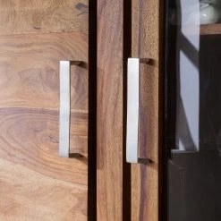 Ars Natura Armoire vitrine Ohio - Sheesham massif -Meubles de salle à manger Soldes Magasin vitrinenschrank ohio sheesham massiv 4257532