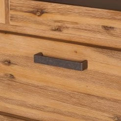 Ars Natura Armoire vitrine Toumanar - Partiellement en acacia massif - Acacia sable -Meubles de salle à manger Soldes Magasin vitrinenschrank toumanar akazie teilmassiv akazie sand 3627477