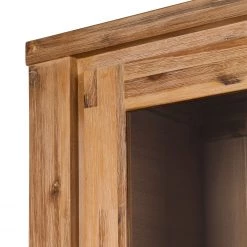 Ars Natura Armoire vitrine Toumanar - Partiellement en acacia massif - Acacia sable -Meubles de salle à manger Soldes Magasin vitrinenschrank toumanar akazie teilmassiv akazie sand 3627485