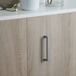 Loftscape Ensemble lit mural Godia II - Blanc / Imitation chêne de Sonoma - Maletas de mousse -Meubles de salle à manger Soldes Magasin wandklappbett kombination godia ii schaumstoffmatratze weiss eiche sonoma dekor 1722878