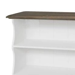 Maison Belfort Etagère murale Galano - Blanc / Eléments décoratifs en bois massif -Meubles de salle à manger Soldes Magasin wandregal galano weiss absetzung massivholz 334984