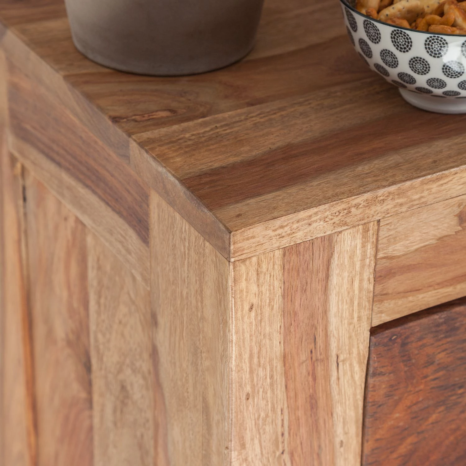 Wolf-Möbel Étagère à vin Yoga I - Sheesham massif 6 Wolf-Möbel Étagère à vin Yoga I - Sheesham massif – Image 6