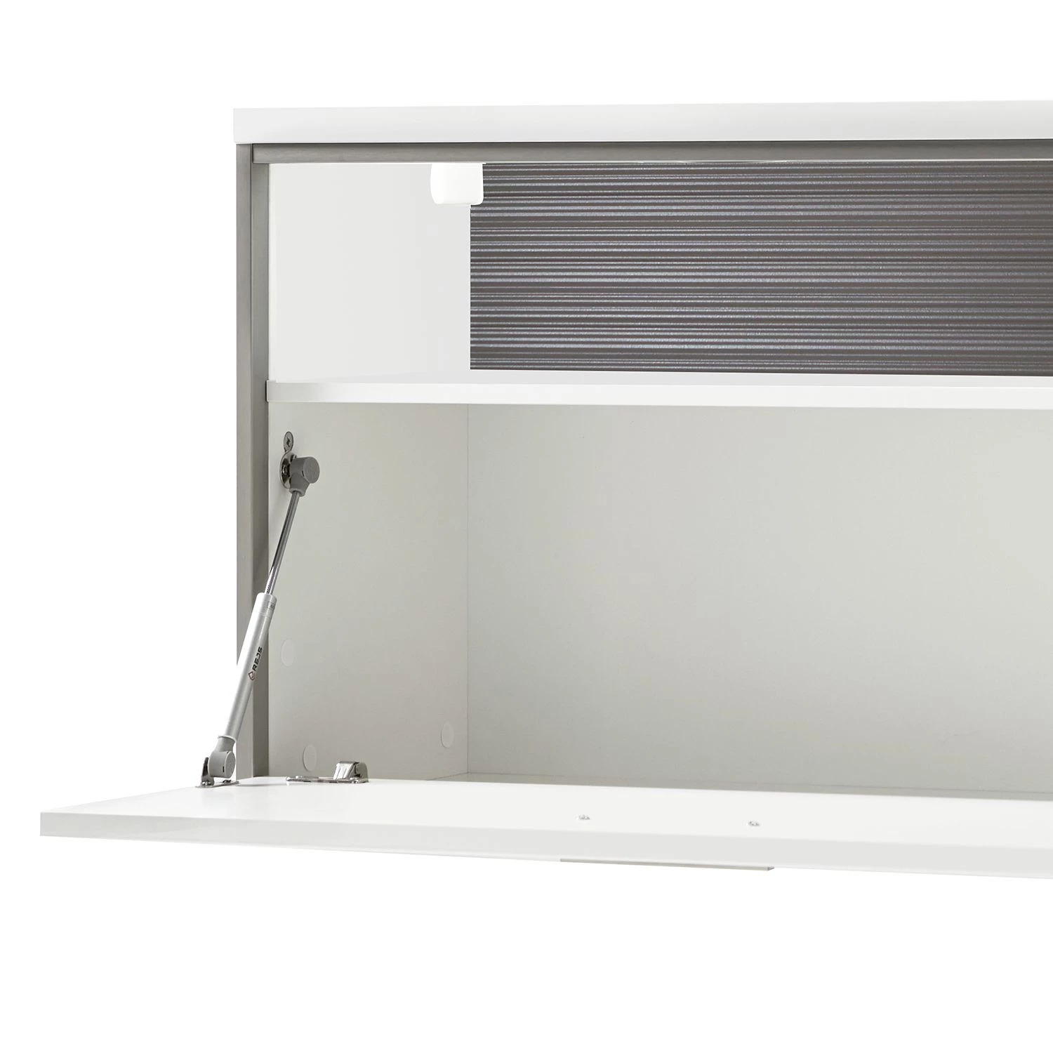 Loftscape Etagère suspendue Kushiro - Blanc brillant / Gris 4 Loftscape Etagère suspendue Kushiro - Blanc brillant / Gris – Image 4