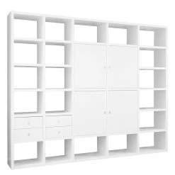 Loftscape Ensemble meuble TV Empire III - Blanc - 4 portes / 4 tiroirs 9 Loftscape Ensemble meuble TV Empire III - Blanc - 4 portes / 4 tiroirs -Meubles de salle à manger Soldes Magasin wohnwand empire weiss 4 tueren 4 schubkaesten 1324885