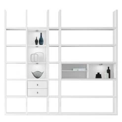 Loftscape Etagère XL Emporior IIl.B - Blanc - Avec éclairage