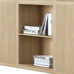 Loftscape Mur d'étagères XL Emporior IX.A - Imitation chêne -Meubles de salle à manger Soldes Magasin xl regalwand emporior ix a inkl beleuchtung eiche dekor 1555402