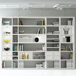 Loftscape Etagère XXL Emporior II - Blanc crème - Avec éclairage -Meubles de salle à manger Soldes Magasin xxl regalwand emporior iii weiss 289488
