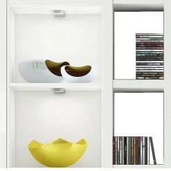 Loftscape Etagère XXL Emporior IV.A - Blanc crème - Avec éclairage -Meubles de salle à manger Soldes Magasin xxl regalwand emporior iv a weiss 289585