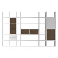 Loftscape Etagère XXL Emporior V.A - Blanc / Imitation chêne de Sonoma - Sans éclairage