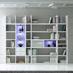 Loftscape Etagère XXL Emporior VII - Blanc - Avec éclairage 7 Loftscape Etagère XXL Emporior VII - Blanc - Avec éclairage -Meubles de salle à manger Soldes Magasin xxl regalwand emporior vii rgb led beleuchtung weiss 3397161