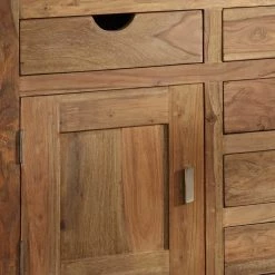 Wolf-Möbel Buffet Yoga II - Sheesham massif -Meubles de salle à manger Soldes Magasin yoga kommode sheesham holz geoelt 6 schubladen 1207325